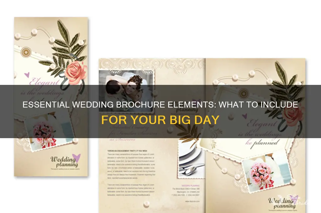 what do people put in a wedding brochure