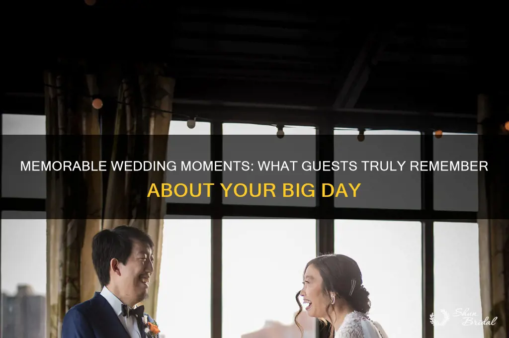 what do people remember about a wedding
