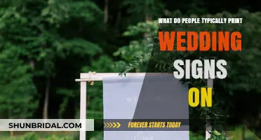 Best Materials for Printing Elegant and Durable Wedding Signs