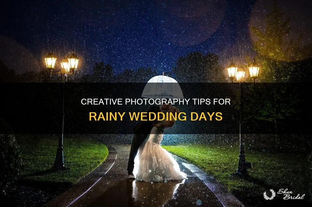 what do photographers do when it rains at a wedding