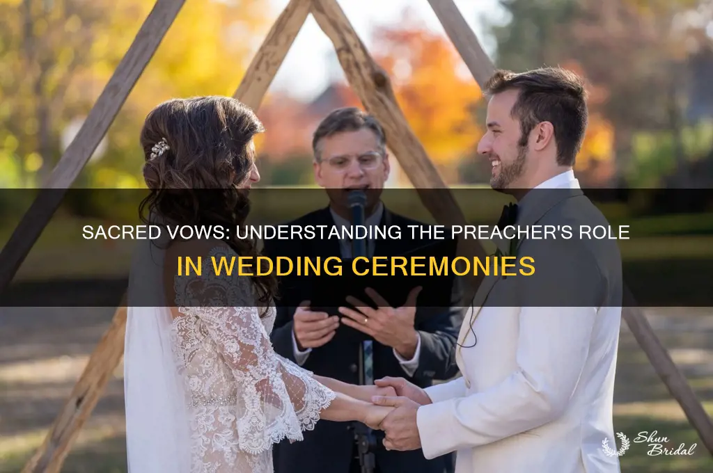 what do preachers say at a wedding