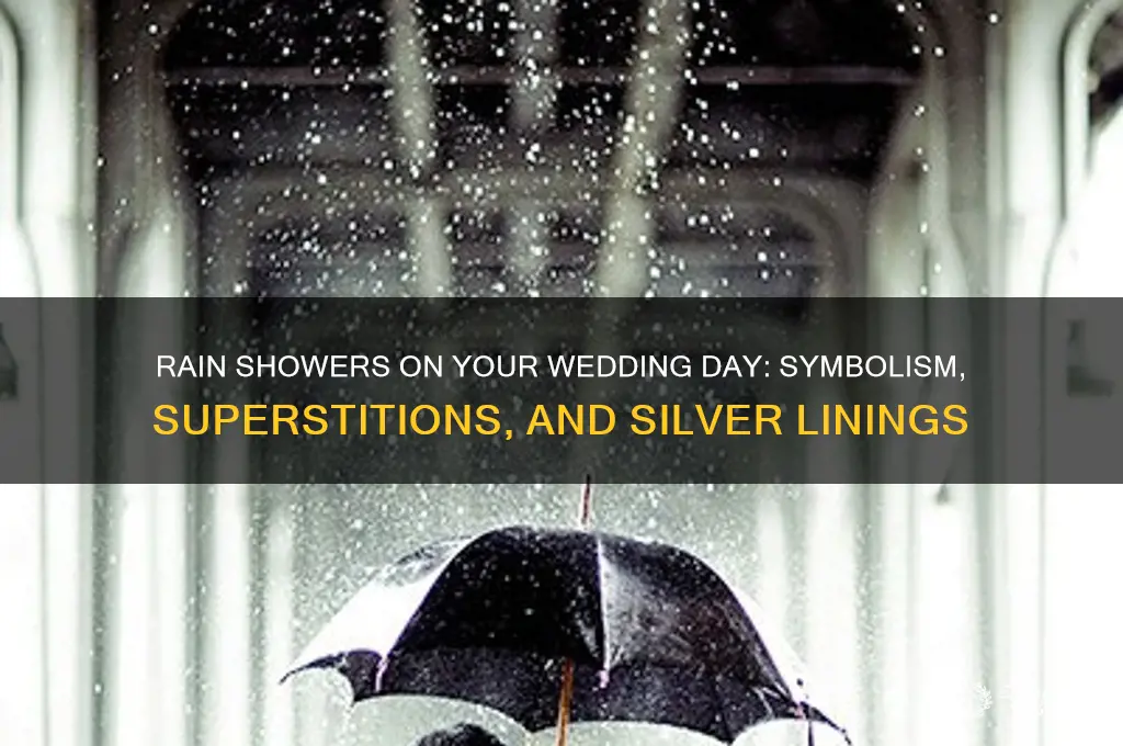 what do rain showers mean on your wedding day