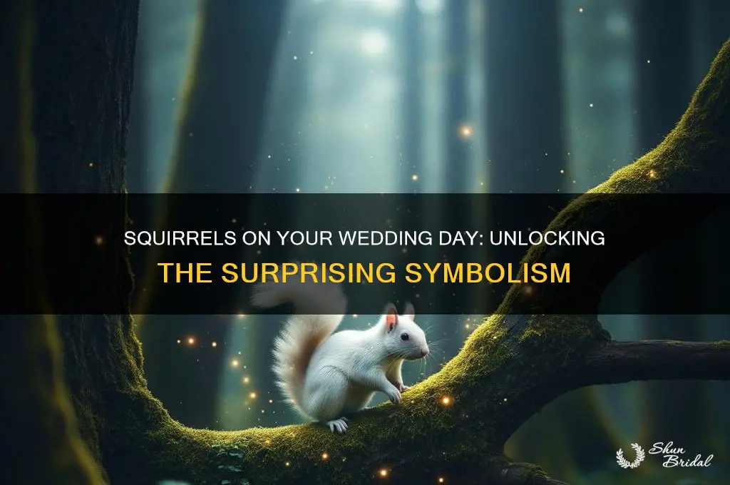 what do squirrels mean wedding day