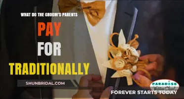 Traditional Wedding Expenses: What Do the Groom's Parents Typically Cover?
