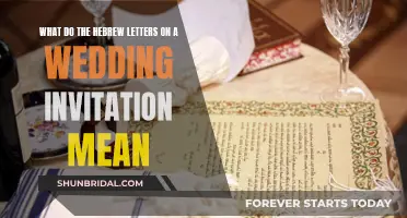 The Intriguing Hebrew Letters on Wedding Invitations Explained