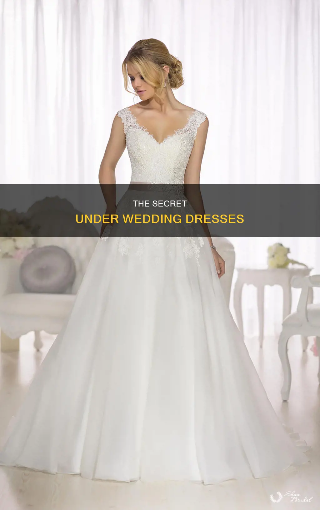 what do they put under a wedding dress