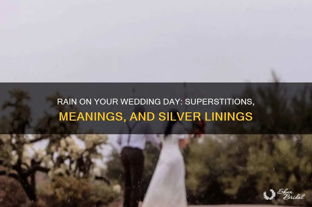 what do they say about rain on your wedding day