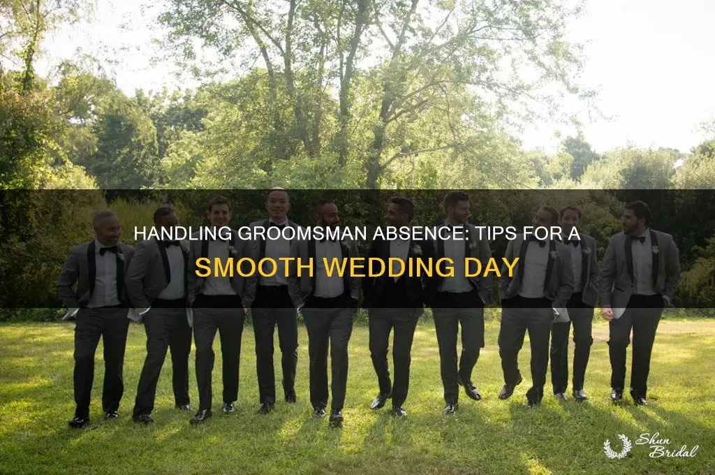 what do to do about groomsman not coming