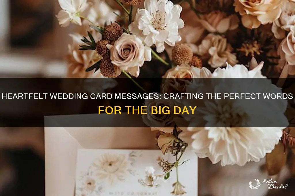 what do tou write in a wedding card