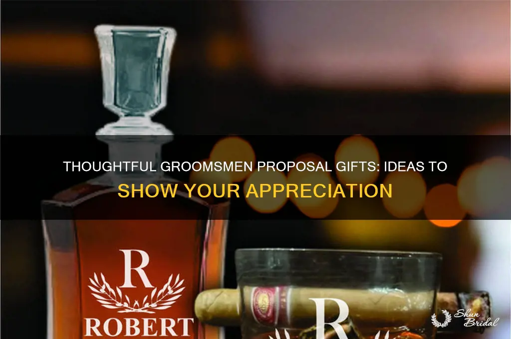 what do u give groomsmen for a proposal gift