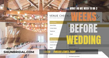 The Two-Week Wedding Countdown: A Checklist