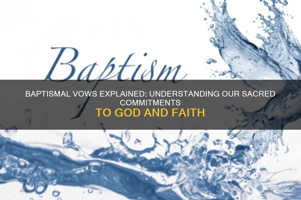 what do we vow at baptism