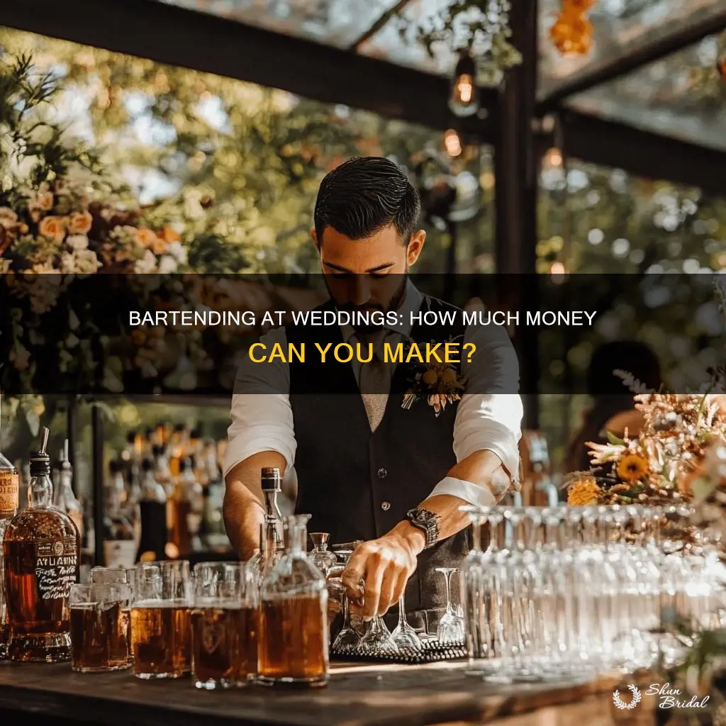 what do wedding bartenders make