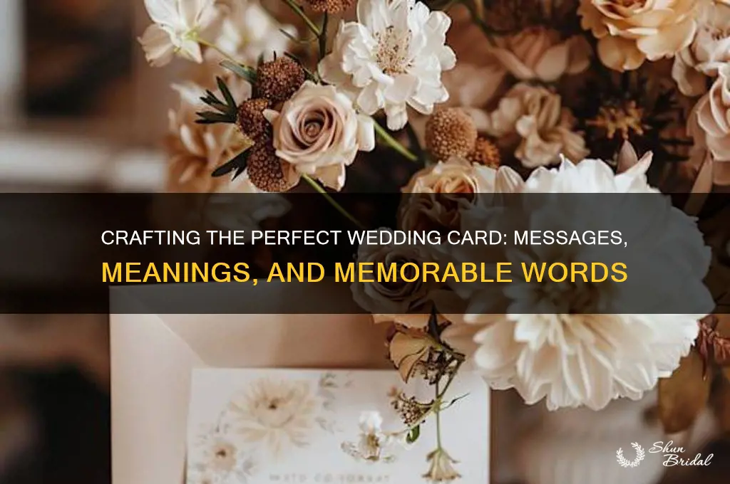 what do wedding cards say