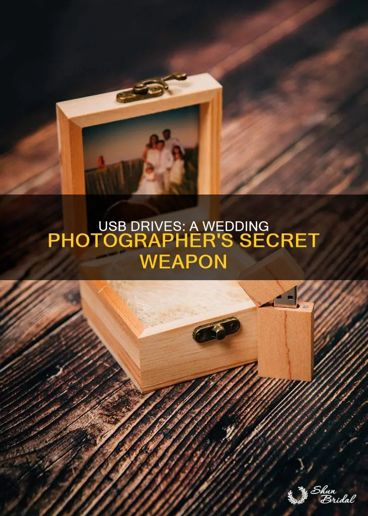 what do wedding photographers put on usb drive