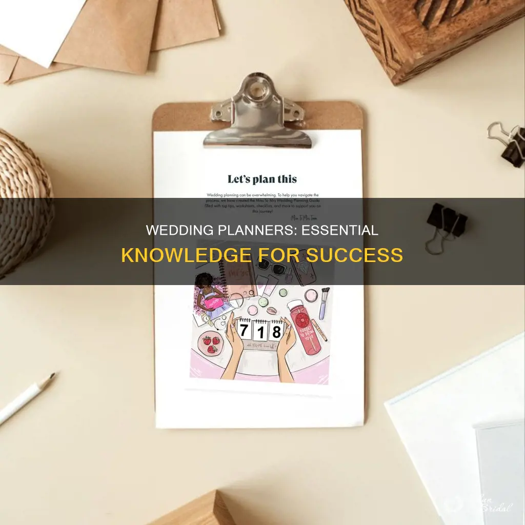 what do wedding planners need to know