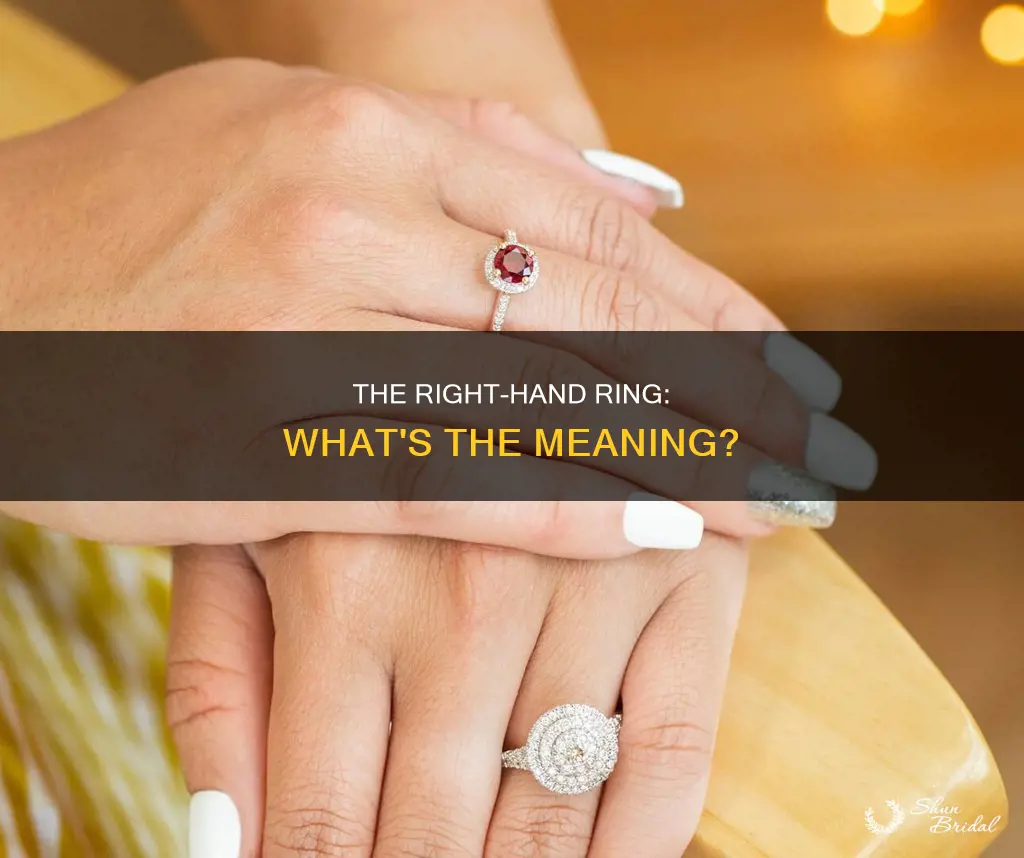 what do wedding rings on the right hand mean