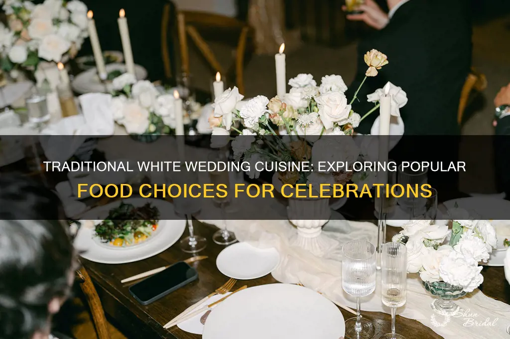 what do white people eat at weddings