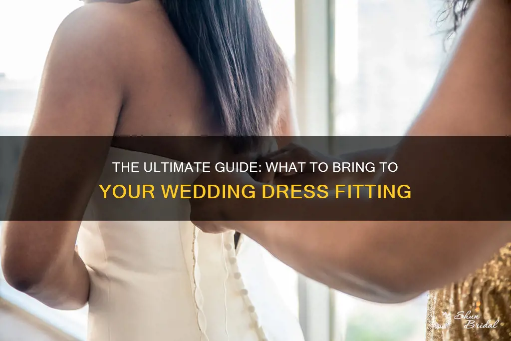 what do you bring to a wedding dress fitting