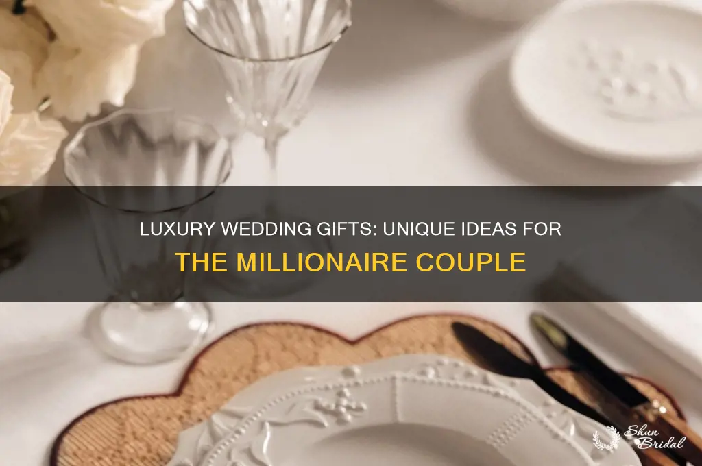 what do you buy a millionaire for a wedding gift