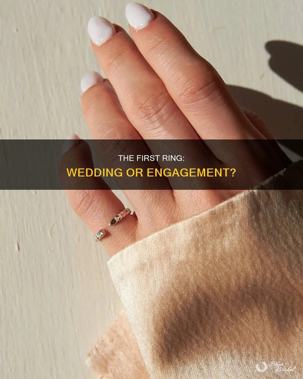what do you buy first wedding ring or engagement
