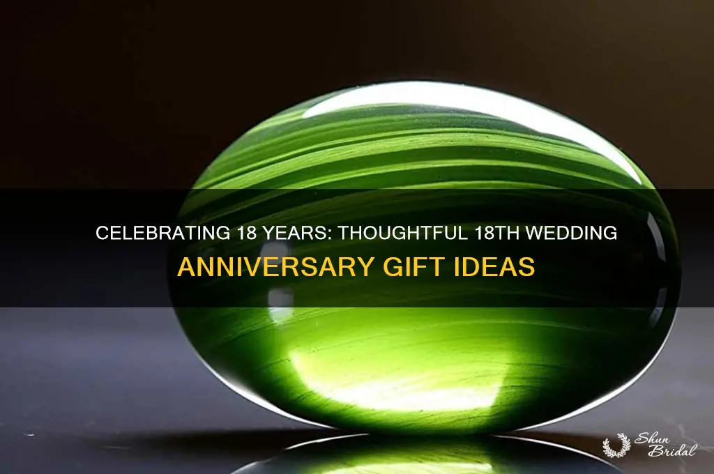 what do you buy for your 18th wedding anniversary