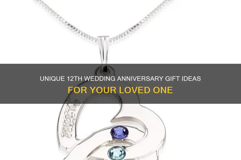 what do you buy somebody for their 12th wedding anniversary