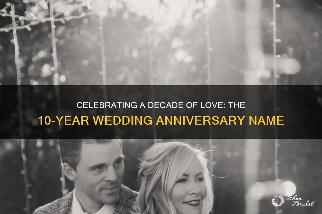 what do you call 10 year wedding anniversary