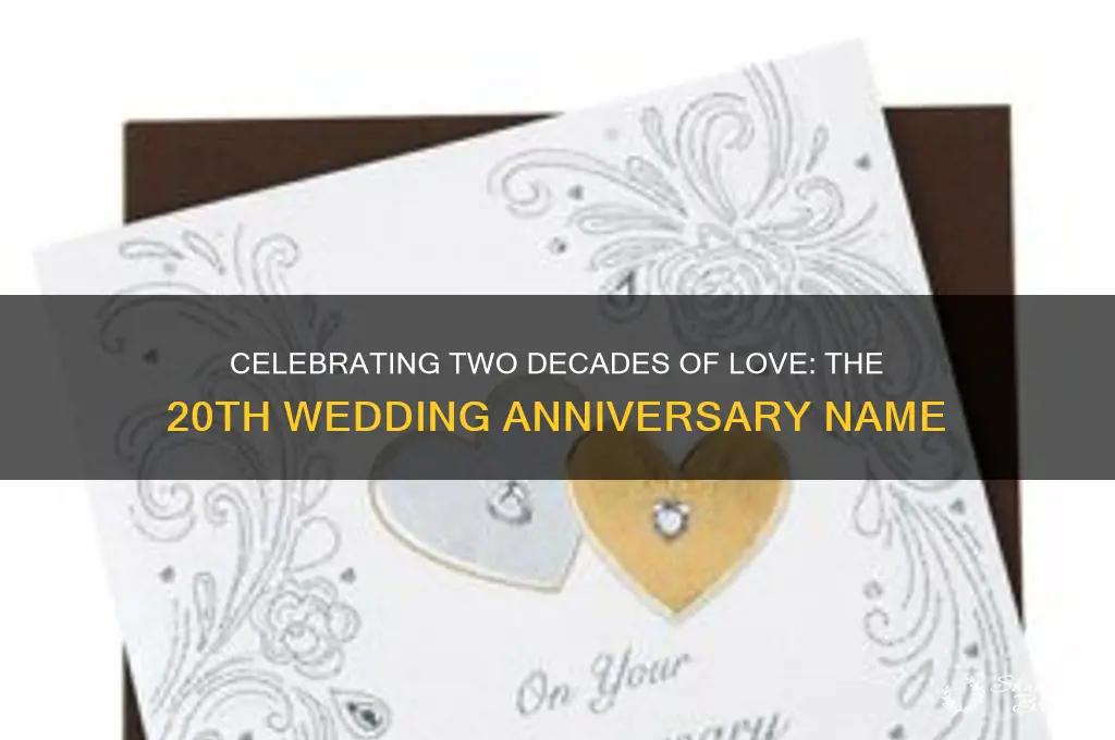what do you call 20 years wedding anniversary