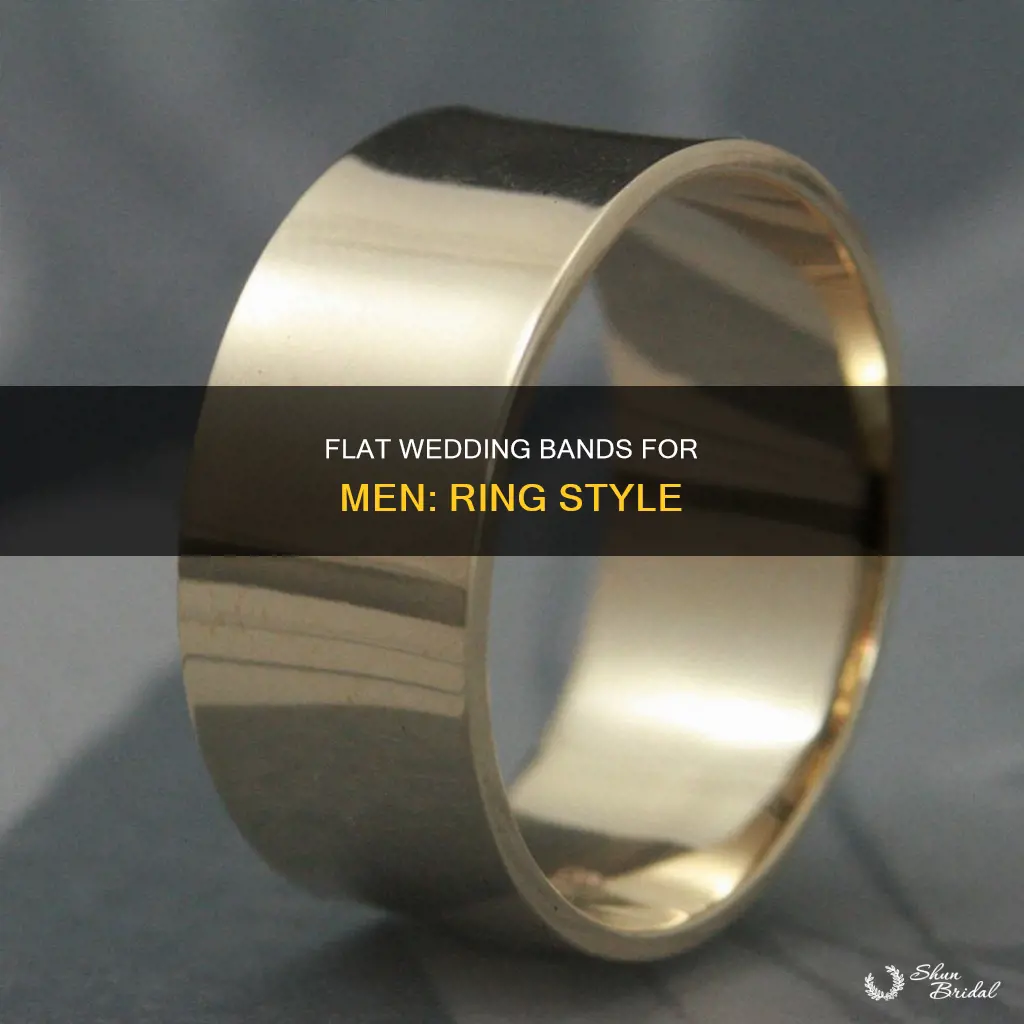 what do you call a flat mens wedding band