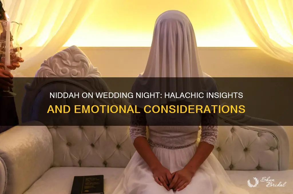 what do you call a niddah on her wedding night