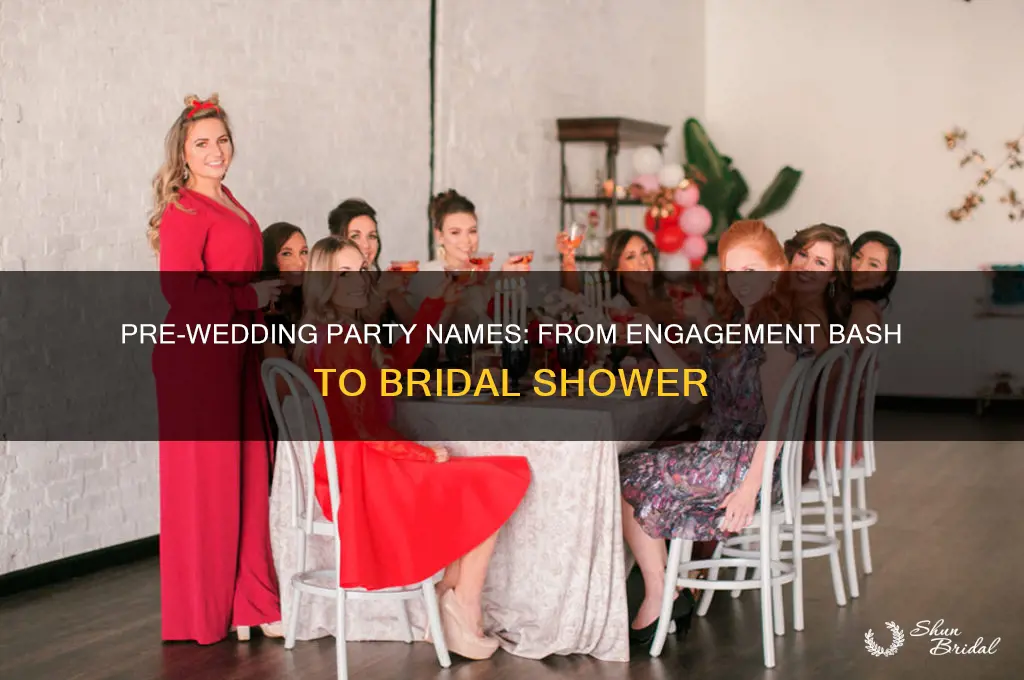 what do you call a pre wedding party