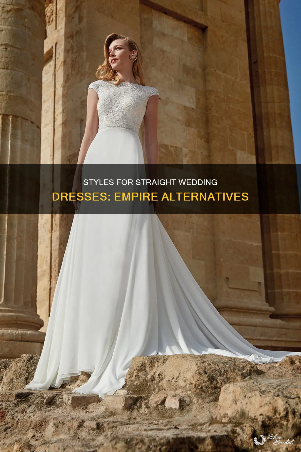 what do you call a straight wedding dress not empire