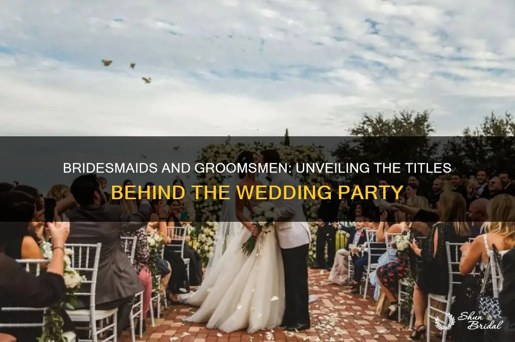 what do you call bridesmaids and groomsmen