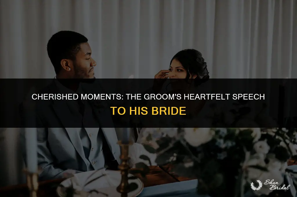 what do you call grooms speech to bride