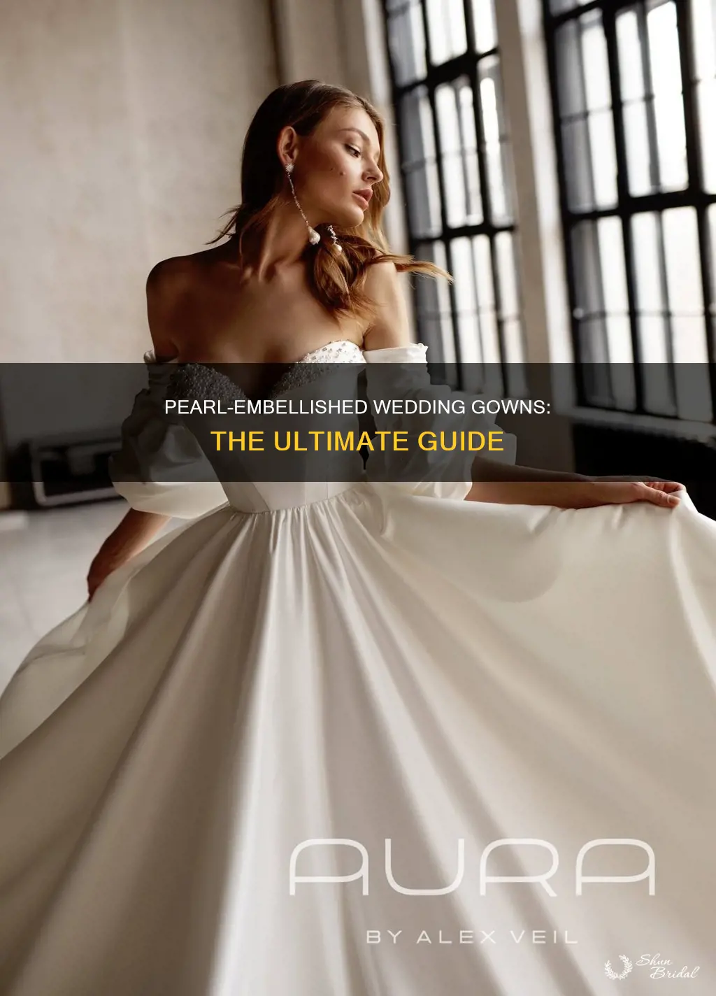 what do you call pearl detailing on a wedding dress