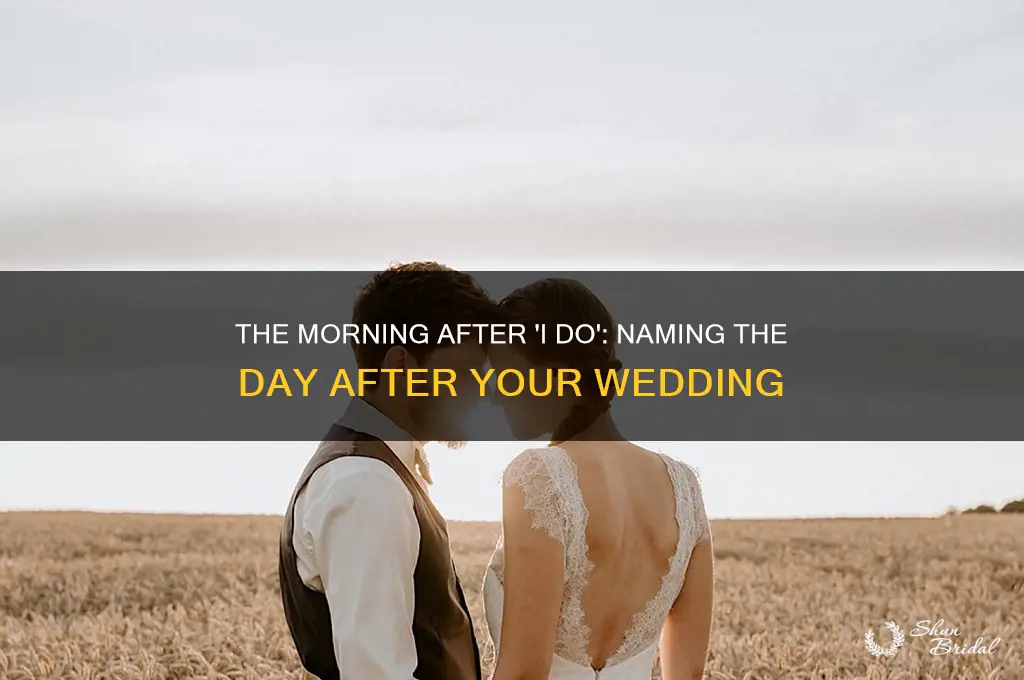 what do you call the day after the wedding