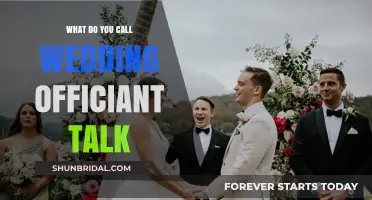 The Art of the Wedding Officiant's Speech: What's It Called?