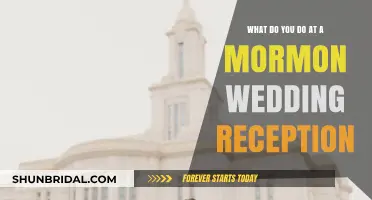 A Guide to Mormon Wedding Reception Traditions