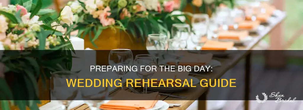 what do you do at a wedding dress rehearsal
