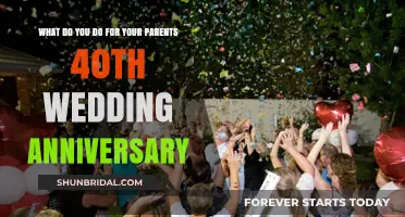 Celebrating 40 Years of Love: Unique Ideas for Parents' Ruby Anniversary