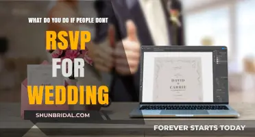 Handling Non-RSVPs: Strategies for Wedding Guest List Uncertainty