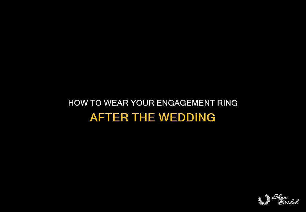 what do you do with engagement ring after wedding