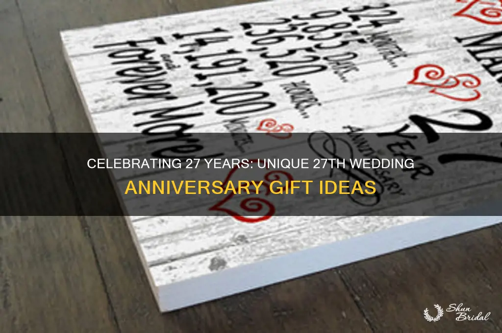 what do you get for 27th wedding anniversary