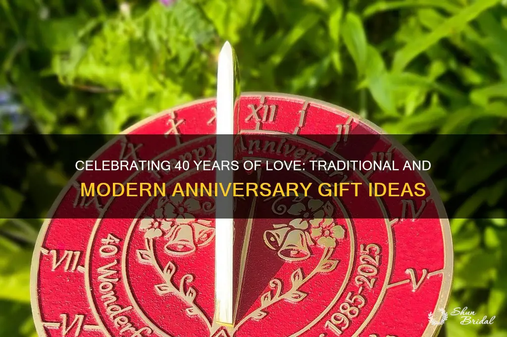 what do you get for 40th wedding anniversary