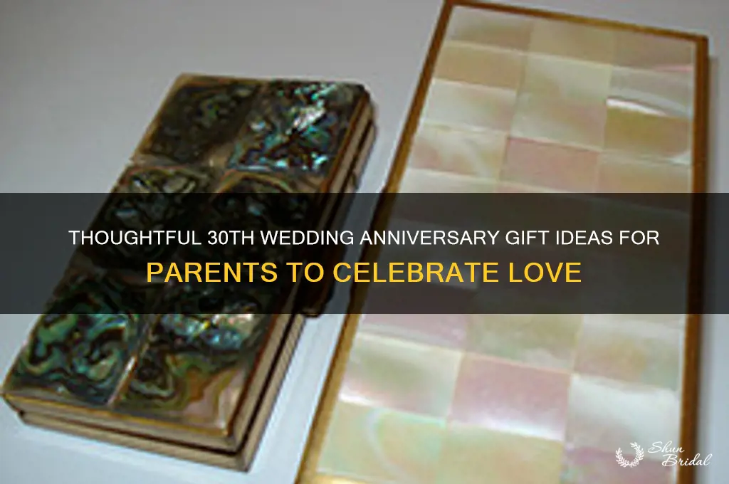 what do you get parents for 30th wedding anniversary