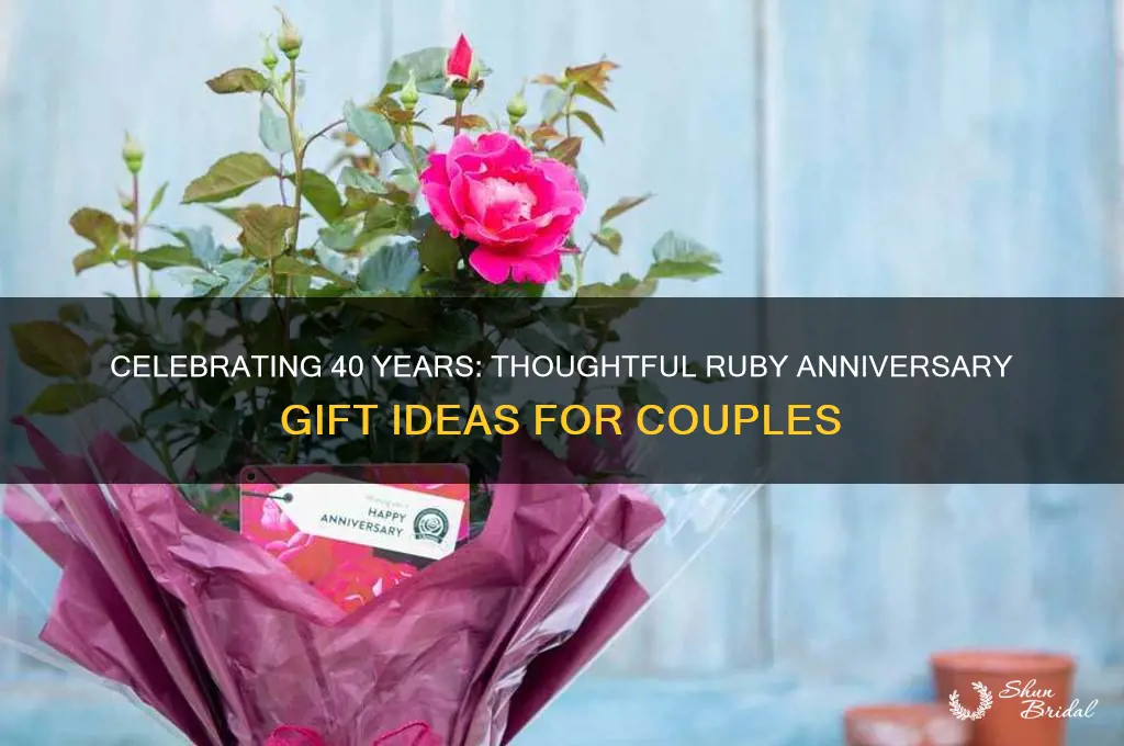 what do you give for a fortieth wedding anniversary