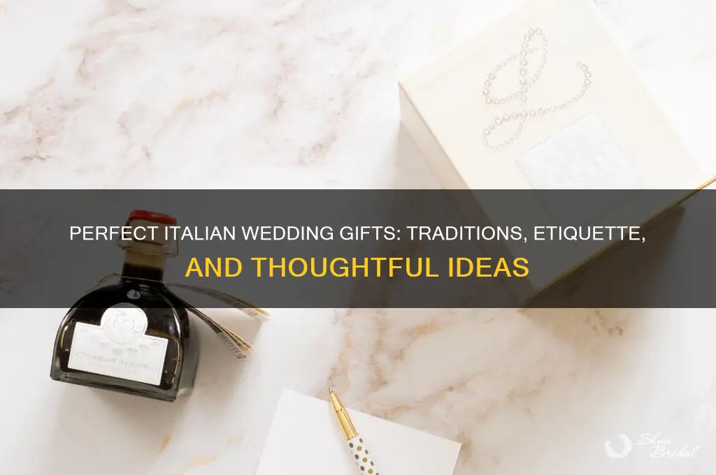 what do you give for a wedding gift in italy