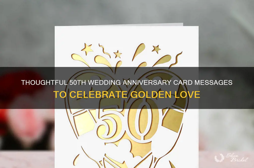 what do you give on a 50th wedding anniversary card