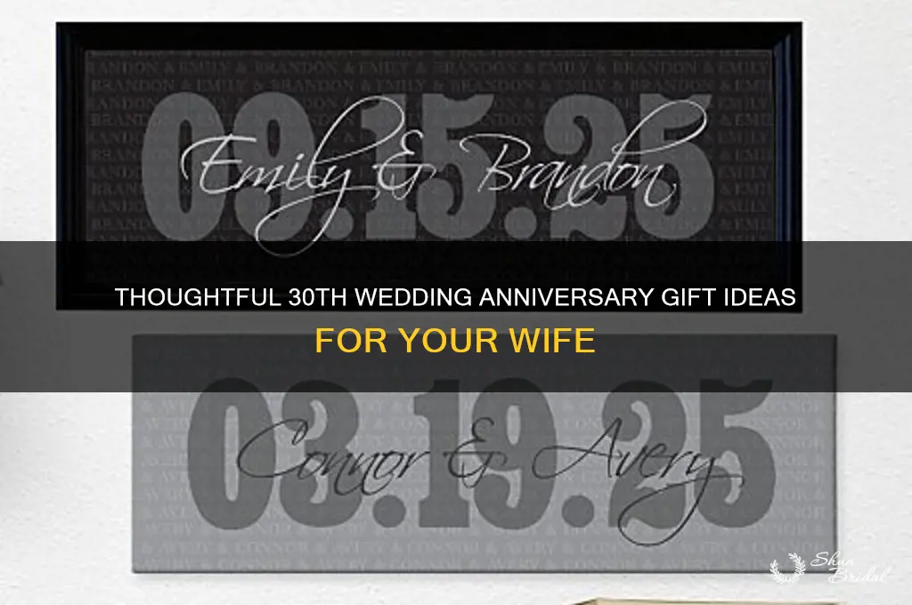 what do you give your wife for 30th wedding anniversary